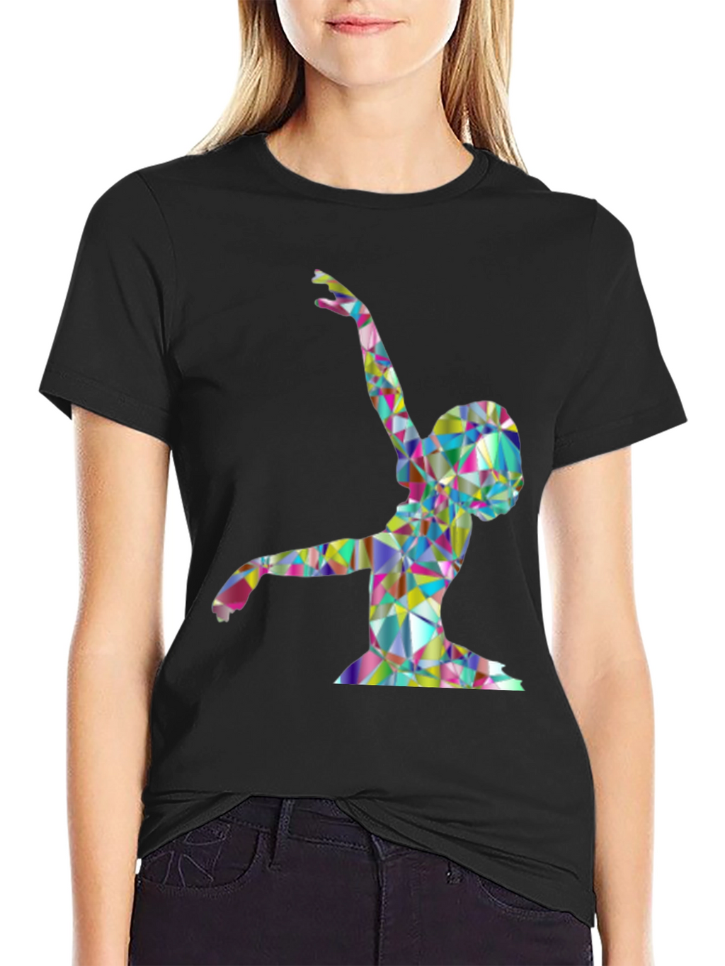 Geometric Dancer Graphic T-Shirt