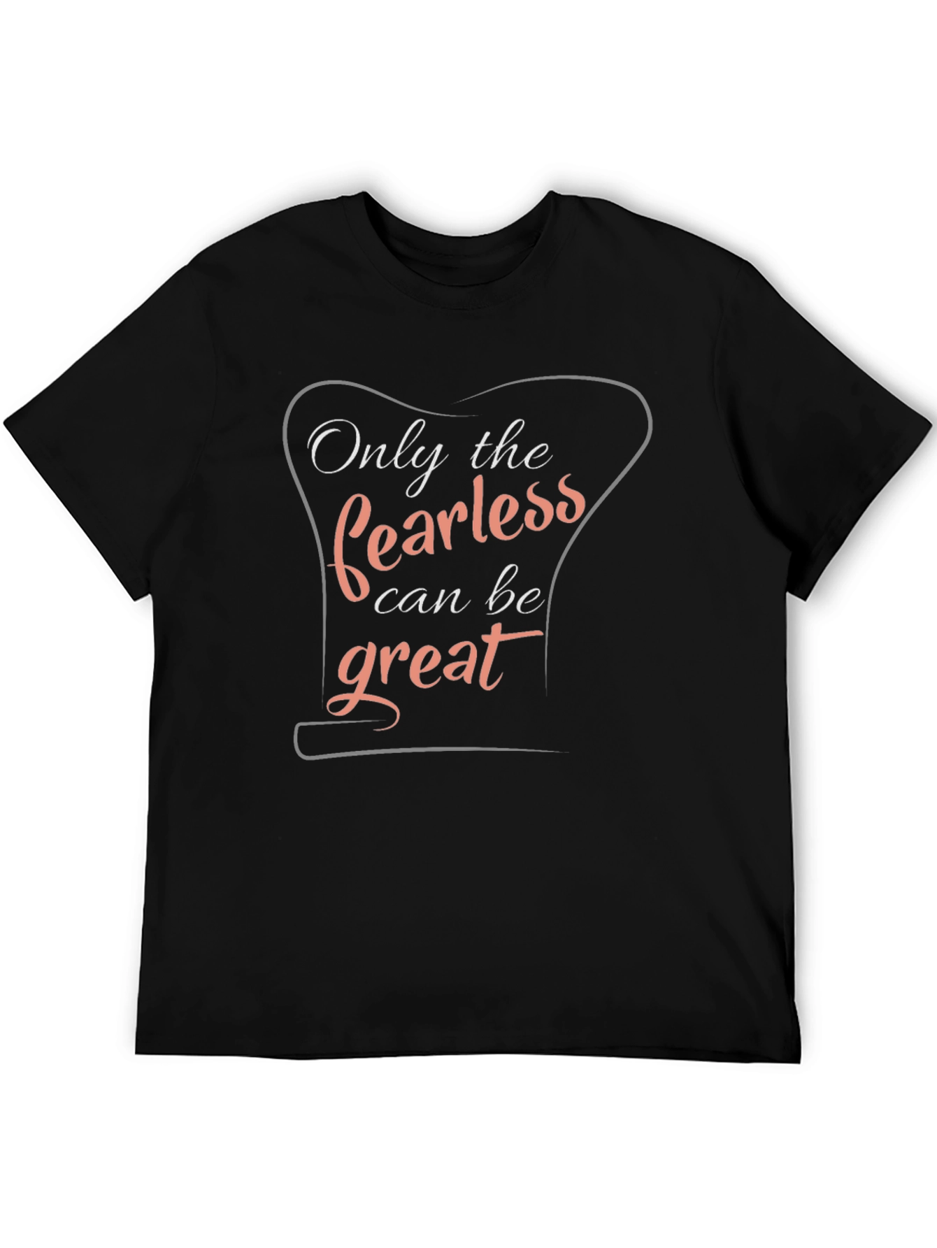 Fearless Greatness Black Graphic Tee