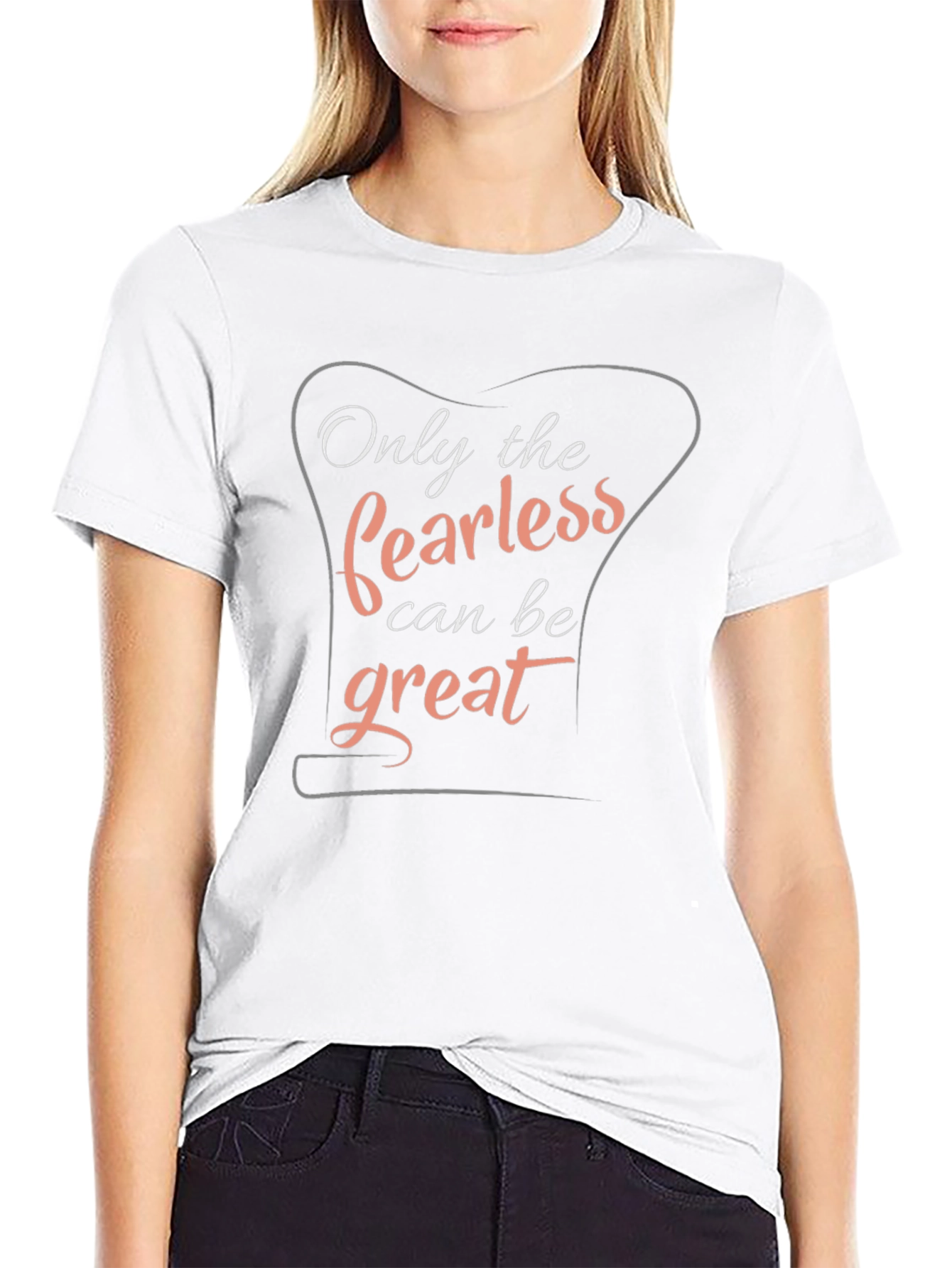 Fearless Greatness Black Graphic Tee