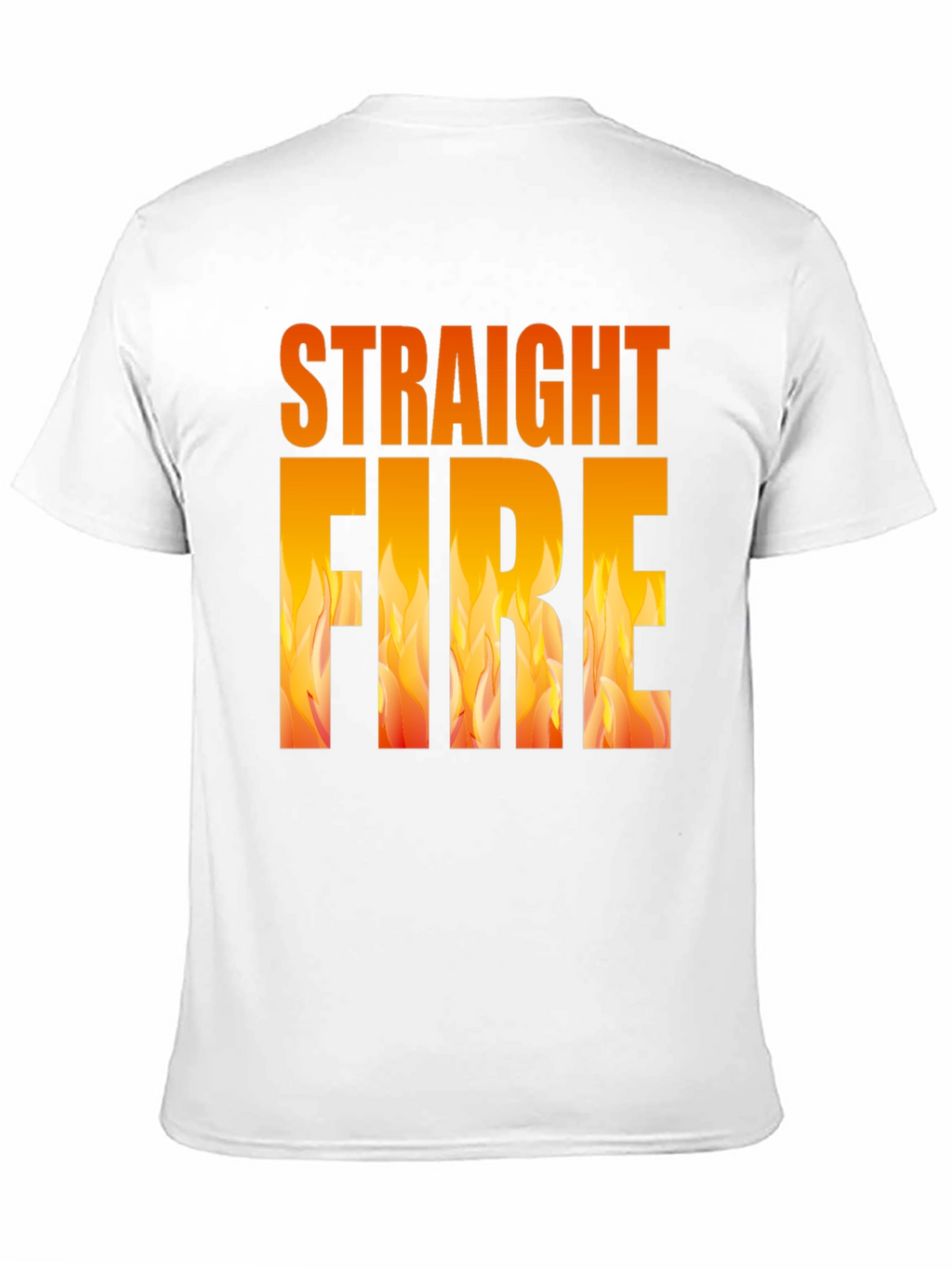 Straight Fire Graphic Tee - Bold Flame Design