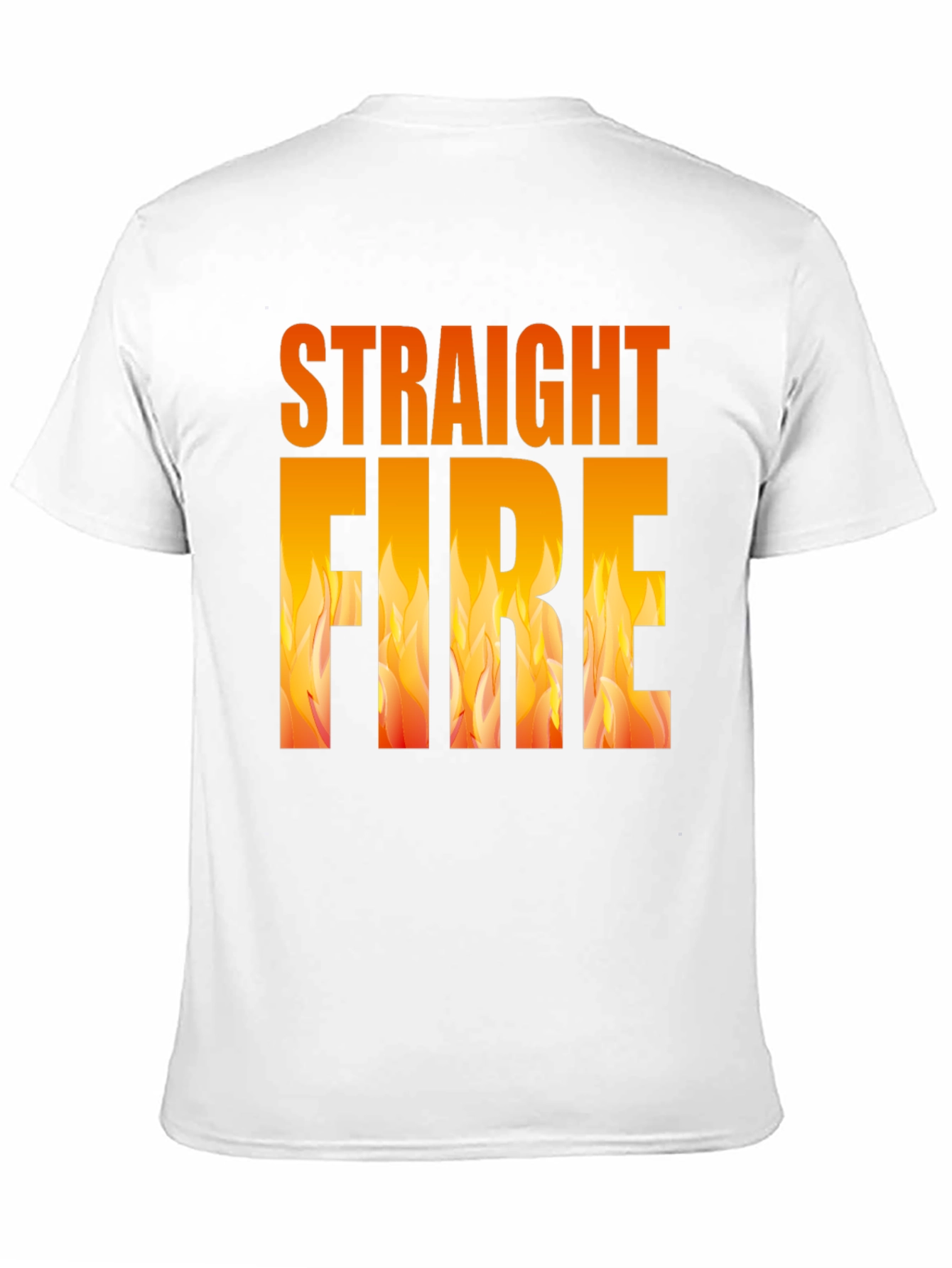 Straight Fire Graphic Tee - Bold Flame Design
