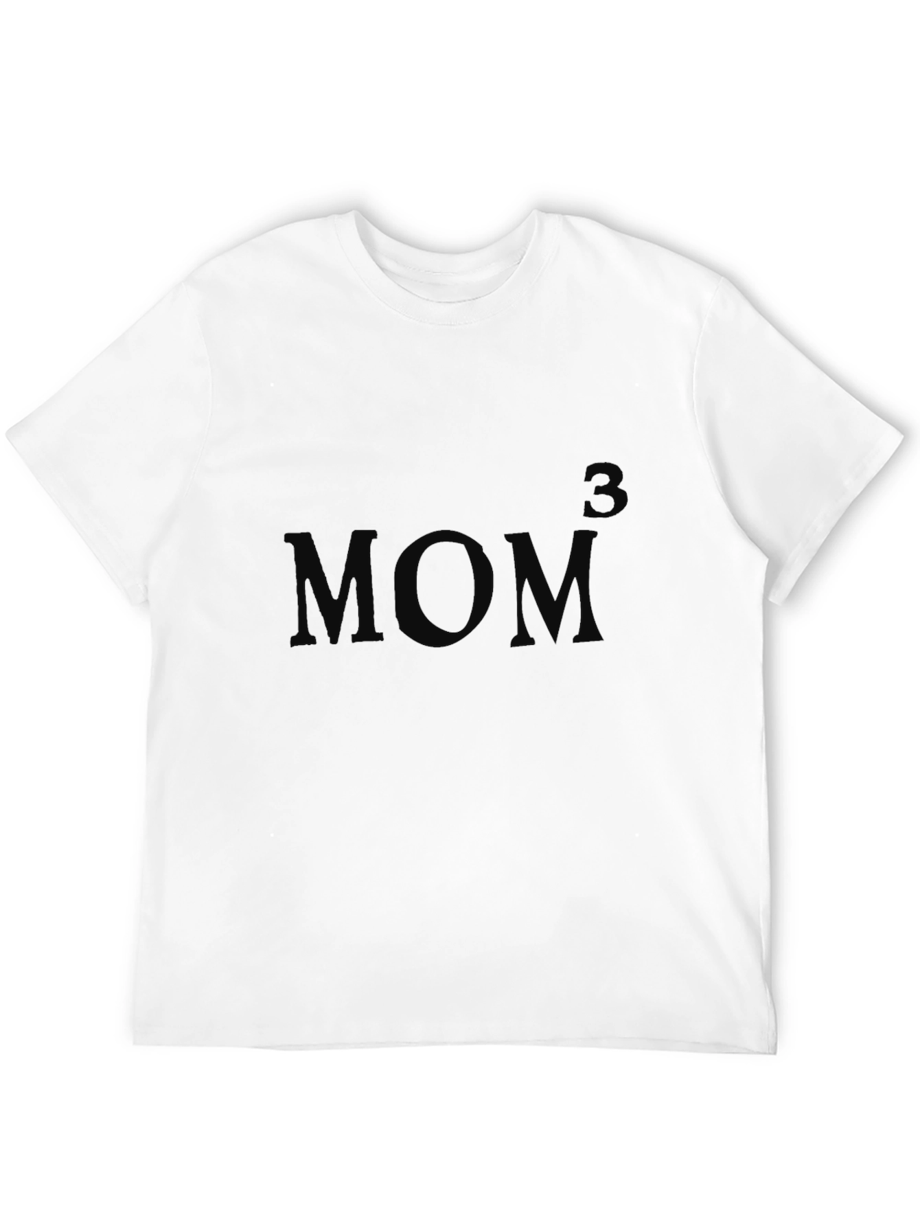Mens Black Mom Graphic T-Shirt