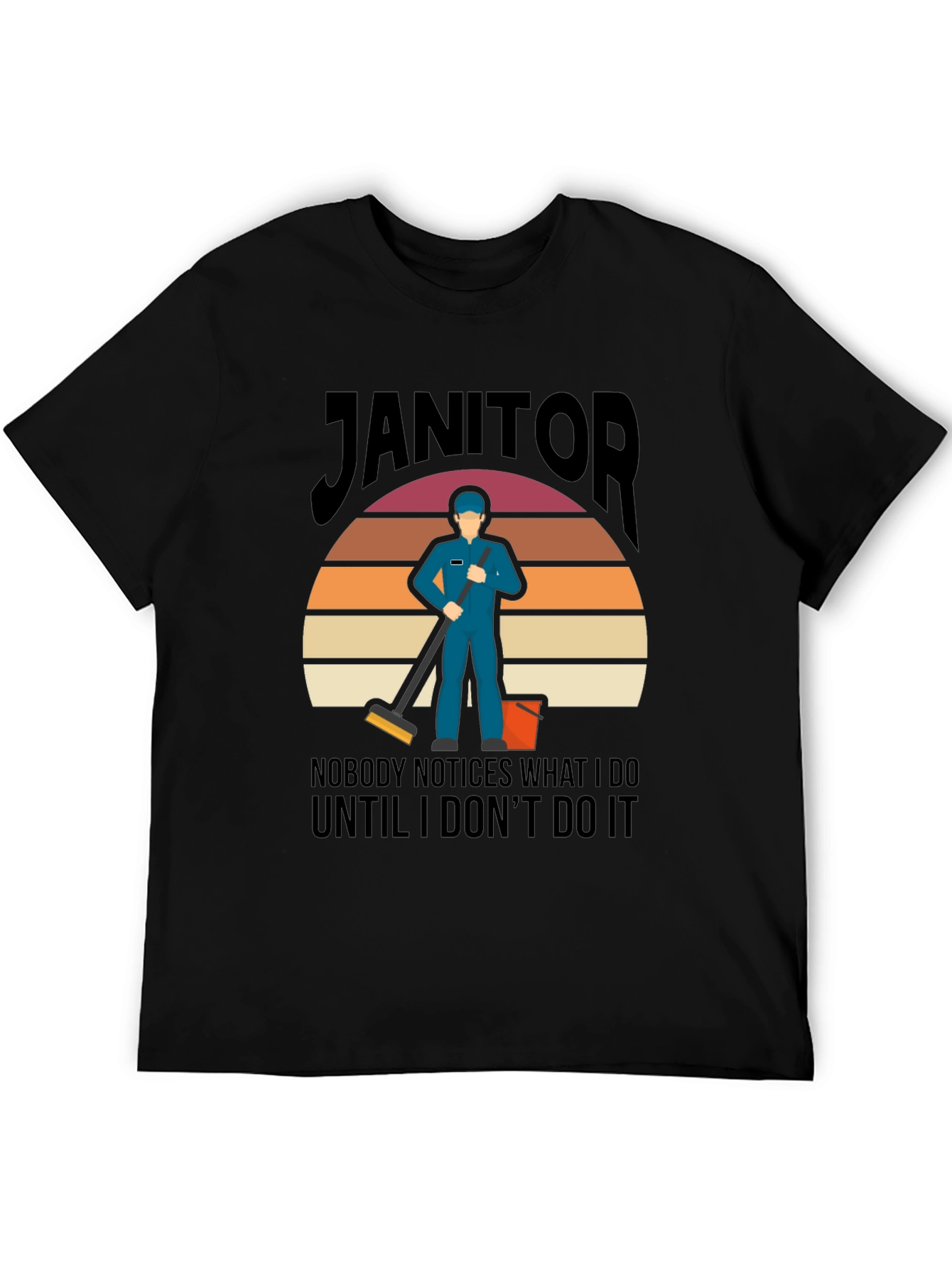 Janitor Graphic Tee - Funny Cleaning T-Shirt