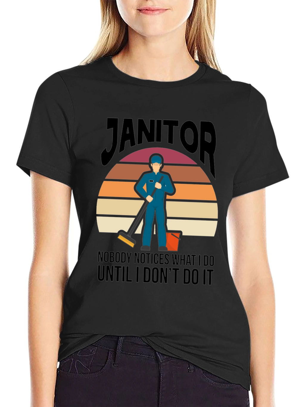 Janitor Graphic Tee - Funny Cleaning T-Shirt
