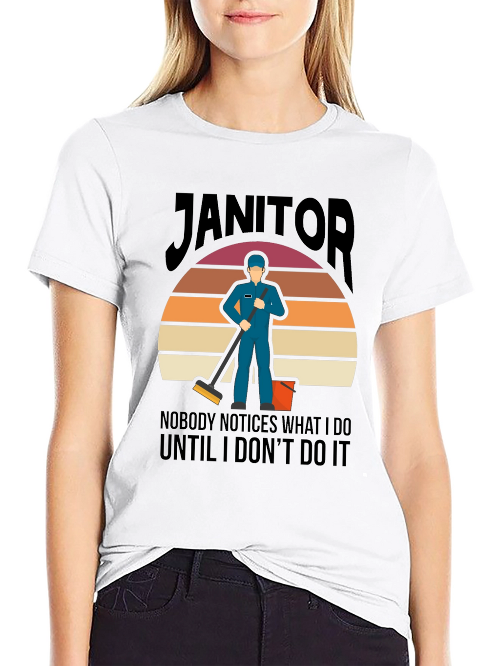 Janitor Graphic Tee - Funny Cleaning T-Shirt
