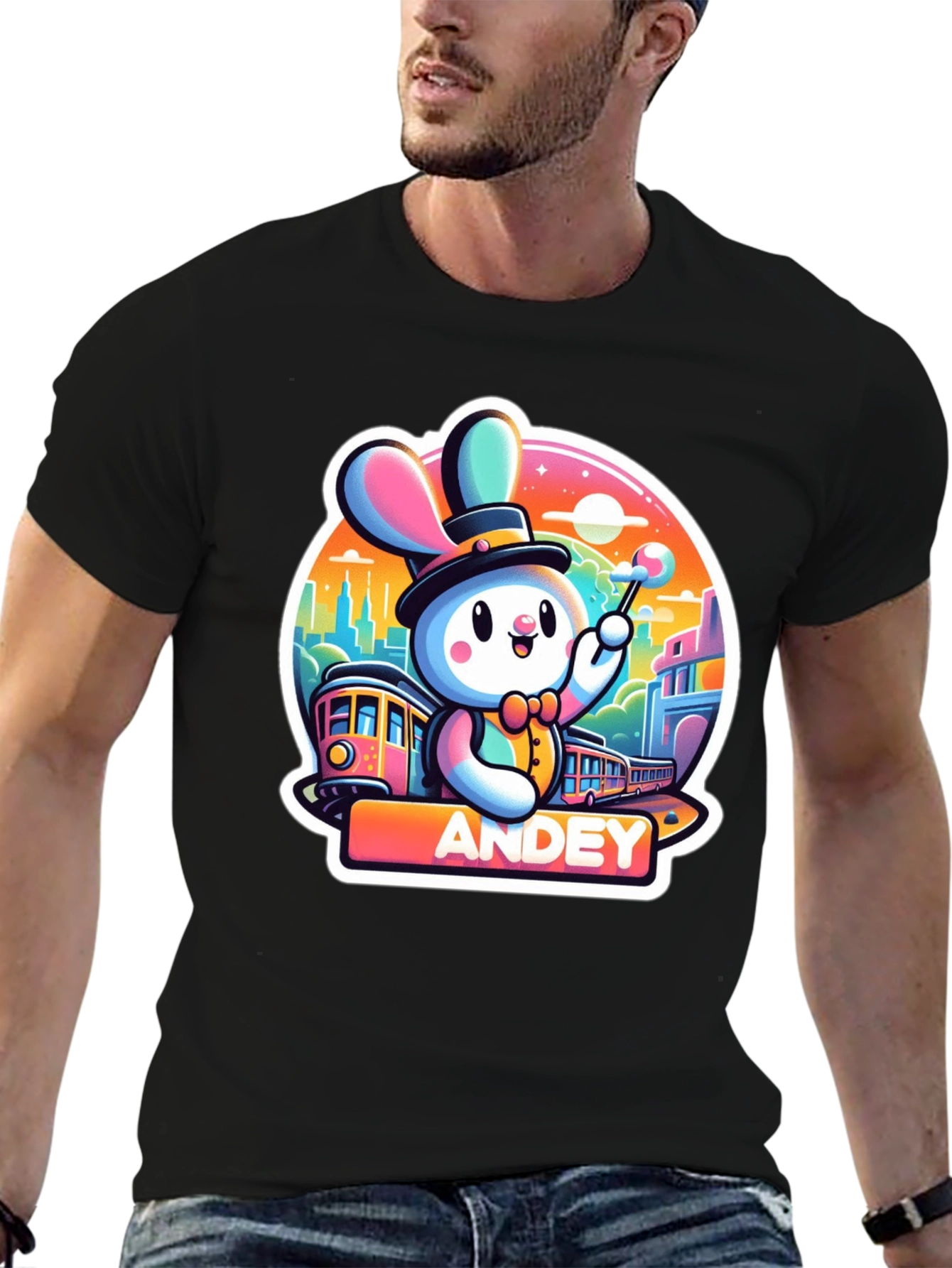 Andey Cartoon Rabbit T-Shirt
