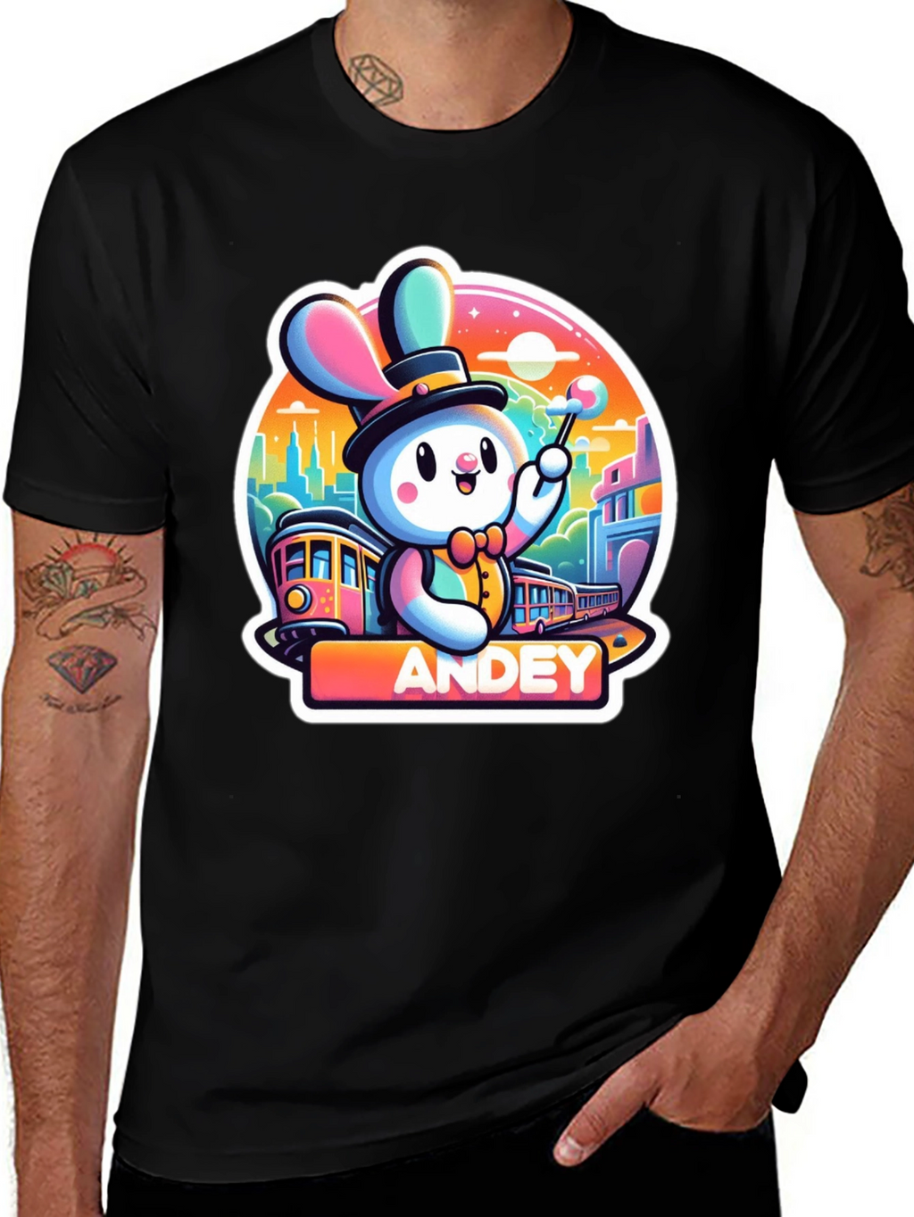 Andey Cartoon Rabbit T-Shirt