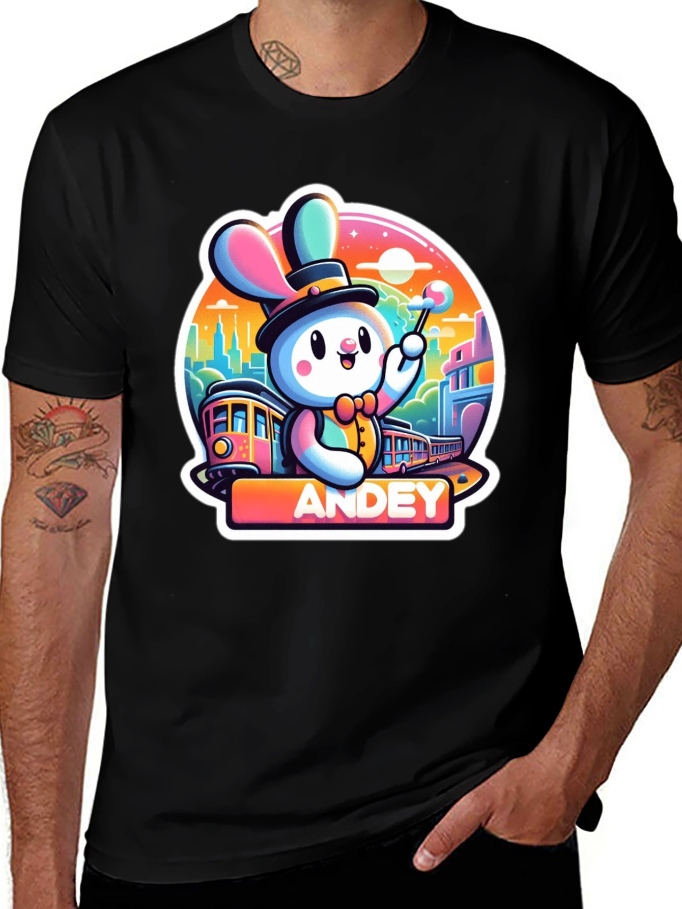 Andey Cartoon Rabbit T-Shirt