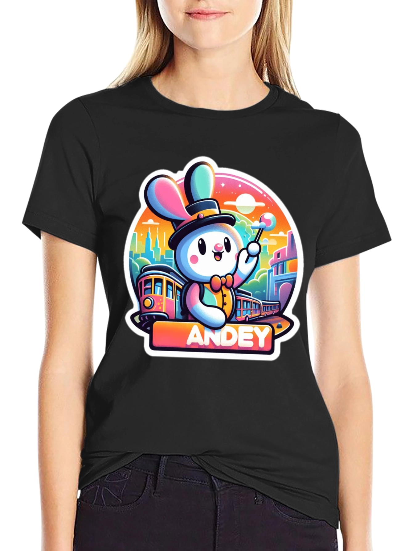 Andey Cartoon Rabbit T-Shirt