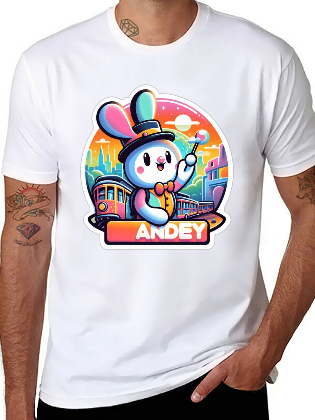 Andey Cartoon Rabbit T-Shirt