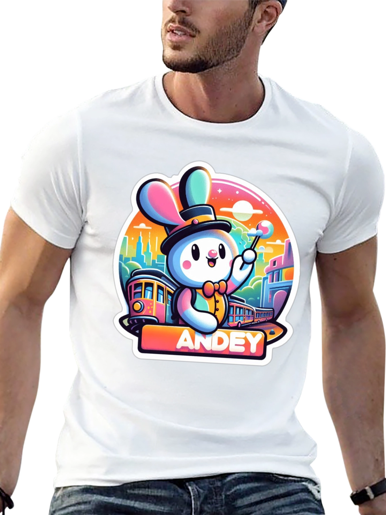 Andey Cartoon Rabbit T-Shirt