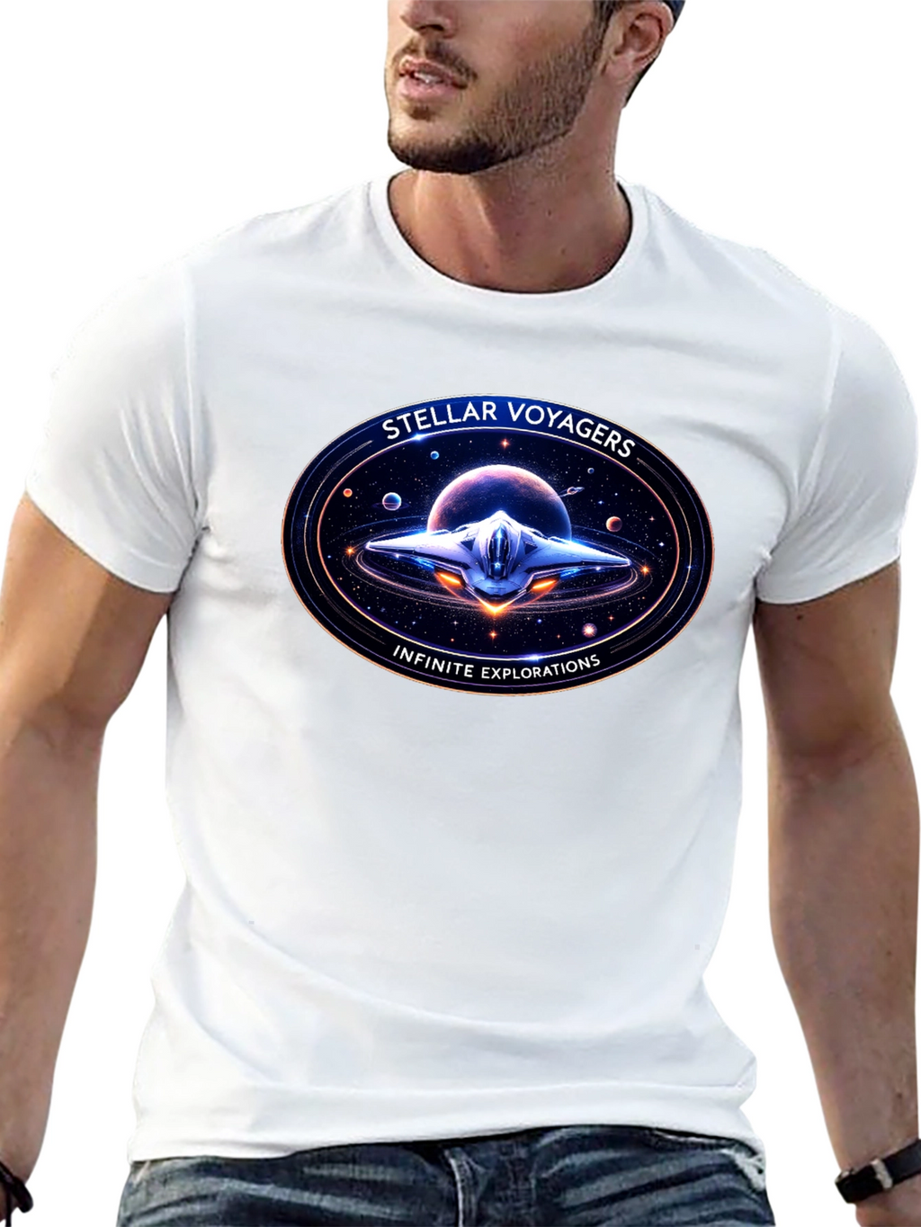 Stellar Voyagers Graphic T-Shirt: Infinite Explorations