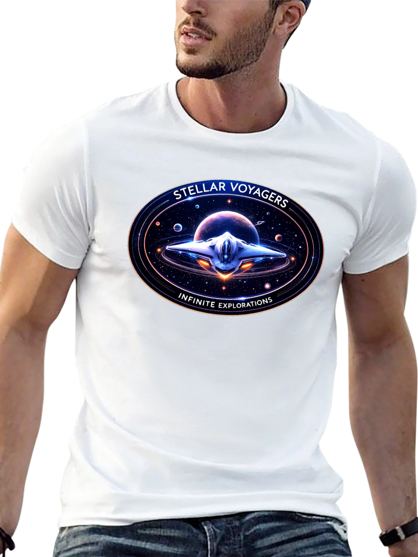 Stellar Voyagers Graphic T-Shirt: Infinite Explorations