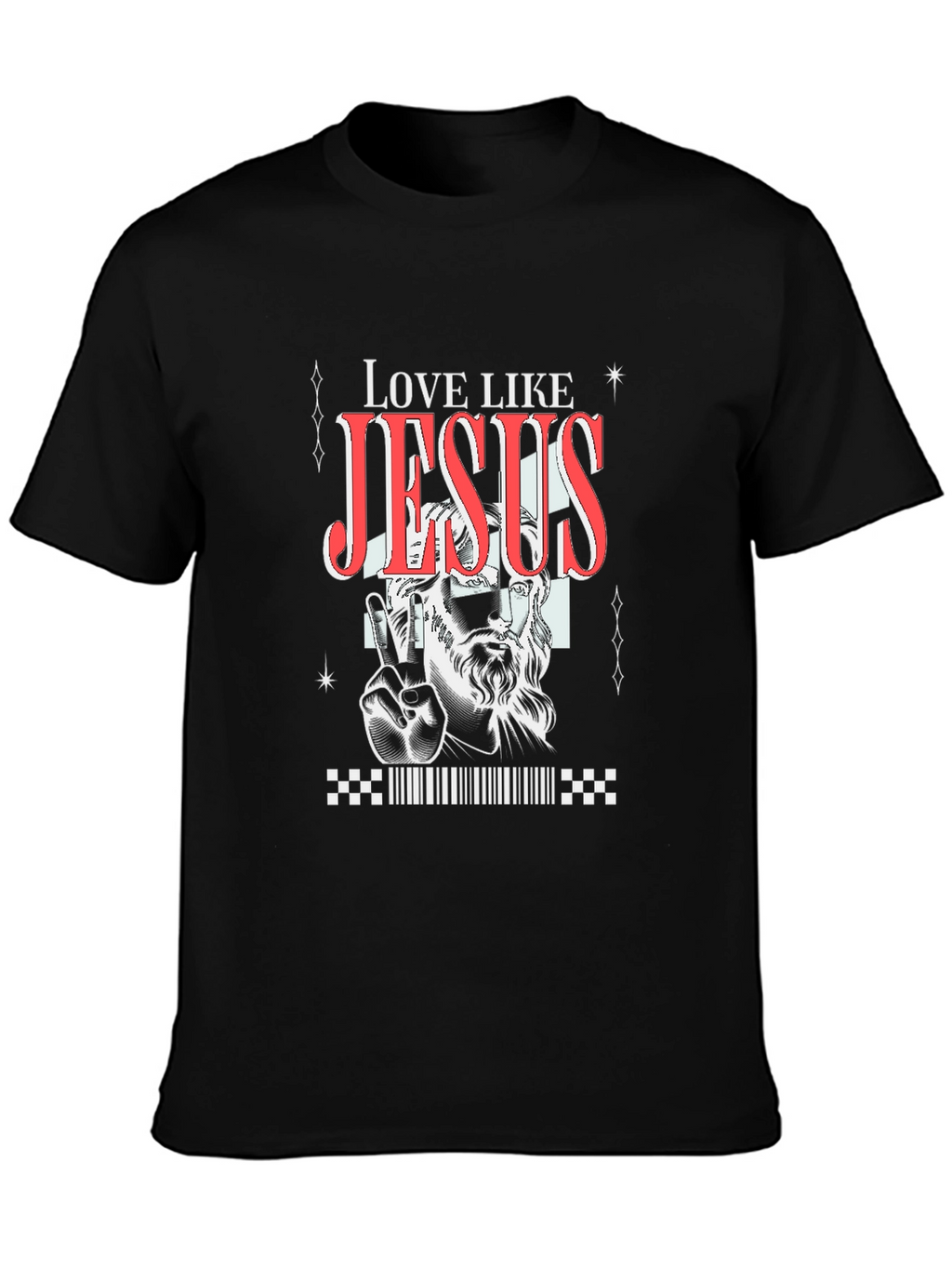 Love Like Jesus Graphic Tee - Black
