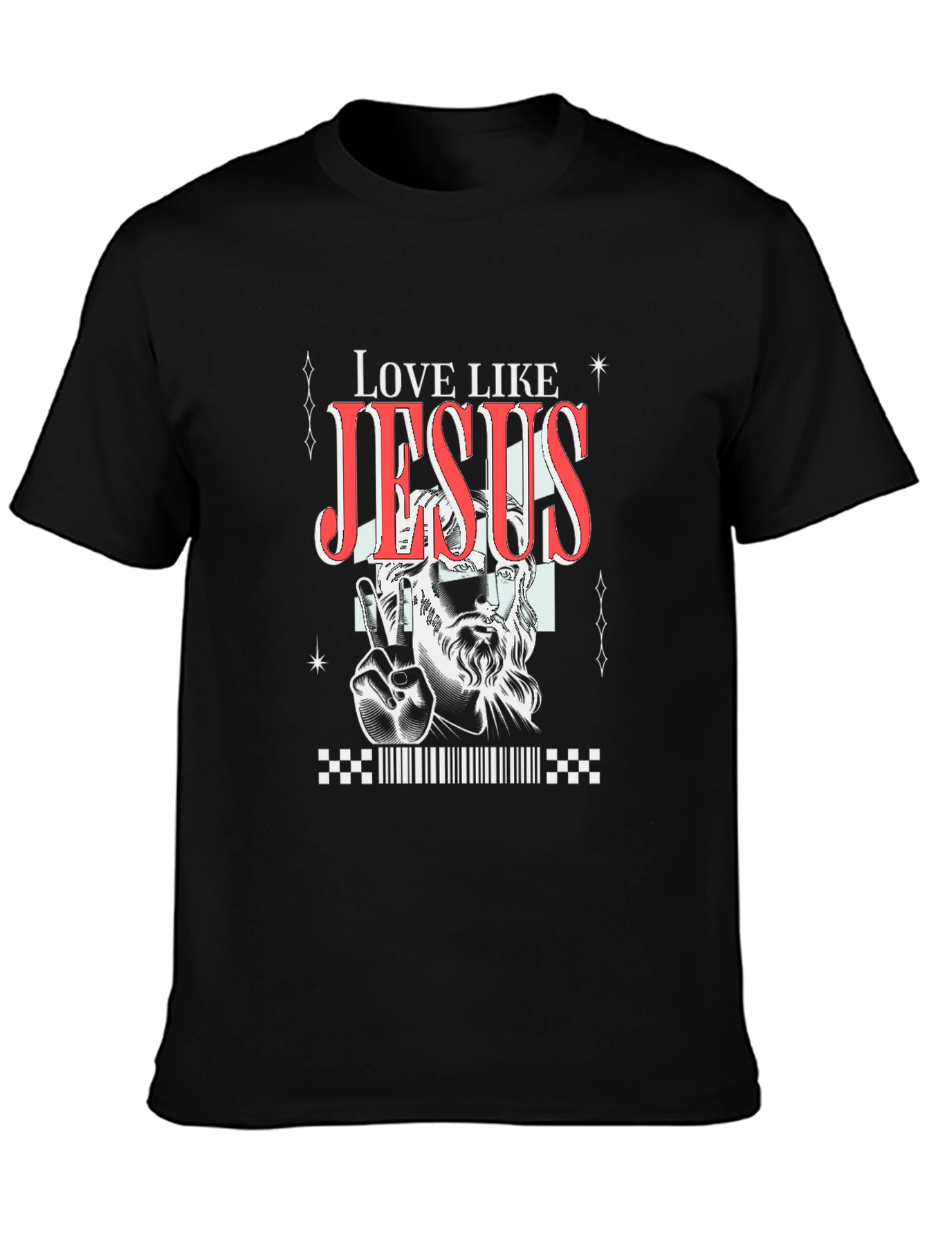 Love Like Jesus Graphic Tee - Black