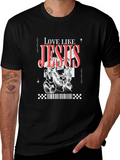 Love Like Jesus Graphic Tee - Black