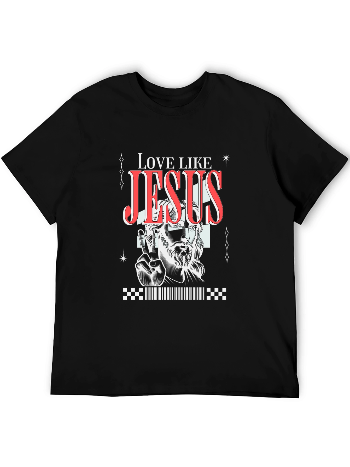 Love Like Jesus Graphic Tee - Black
