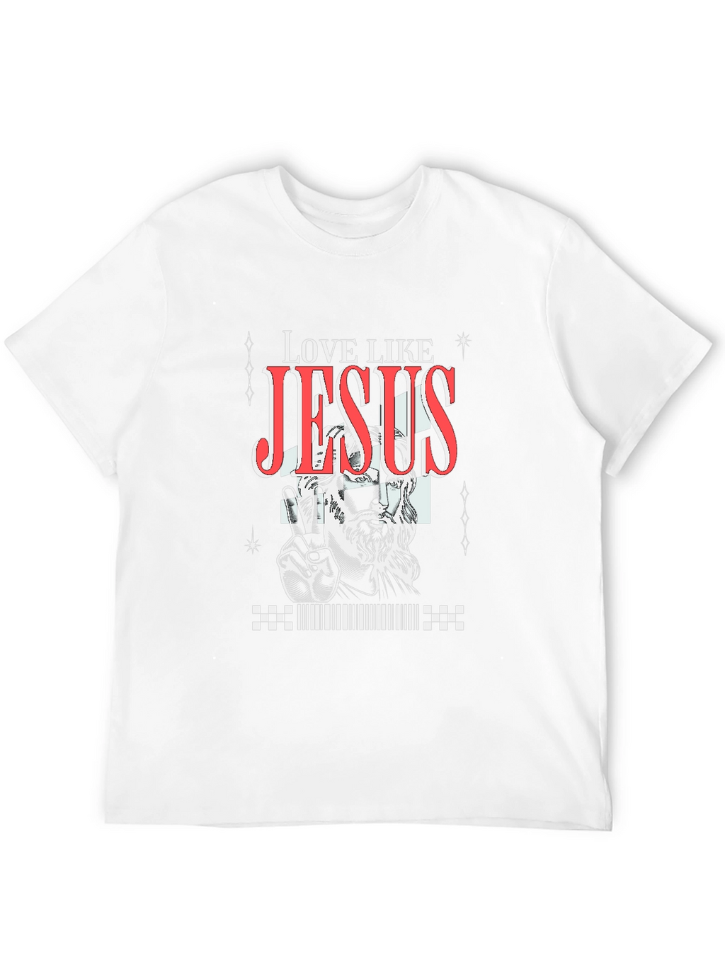 Love Like Jesus Graphic Tee - Black