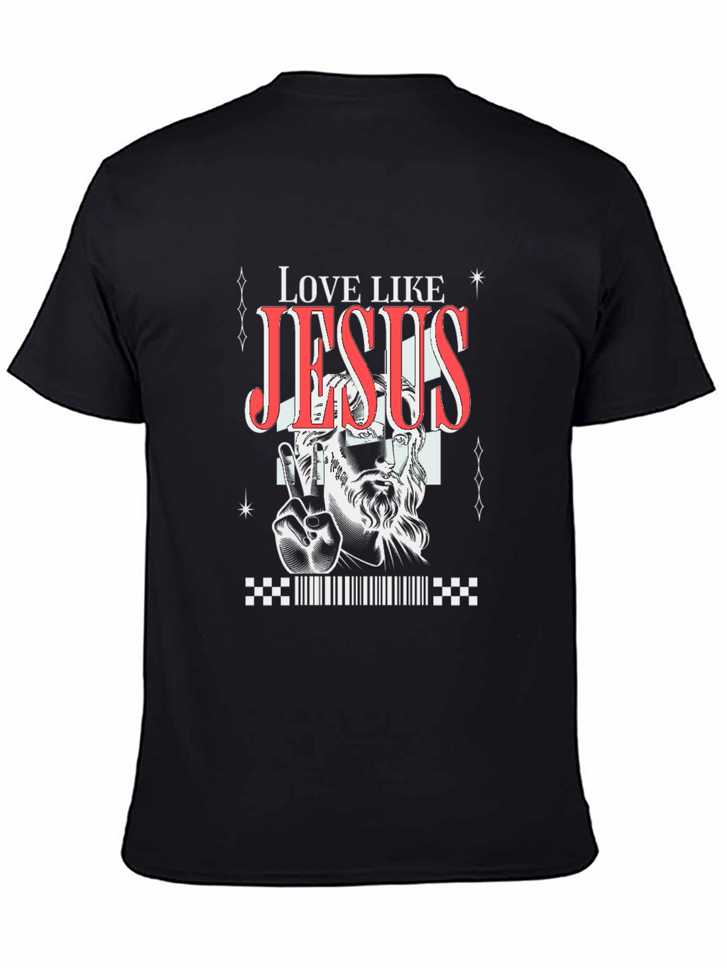 Love Like Jesus Graphic Tee - Black