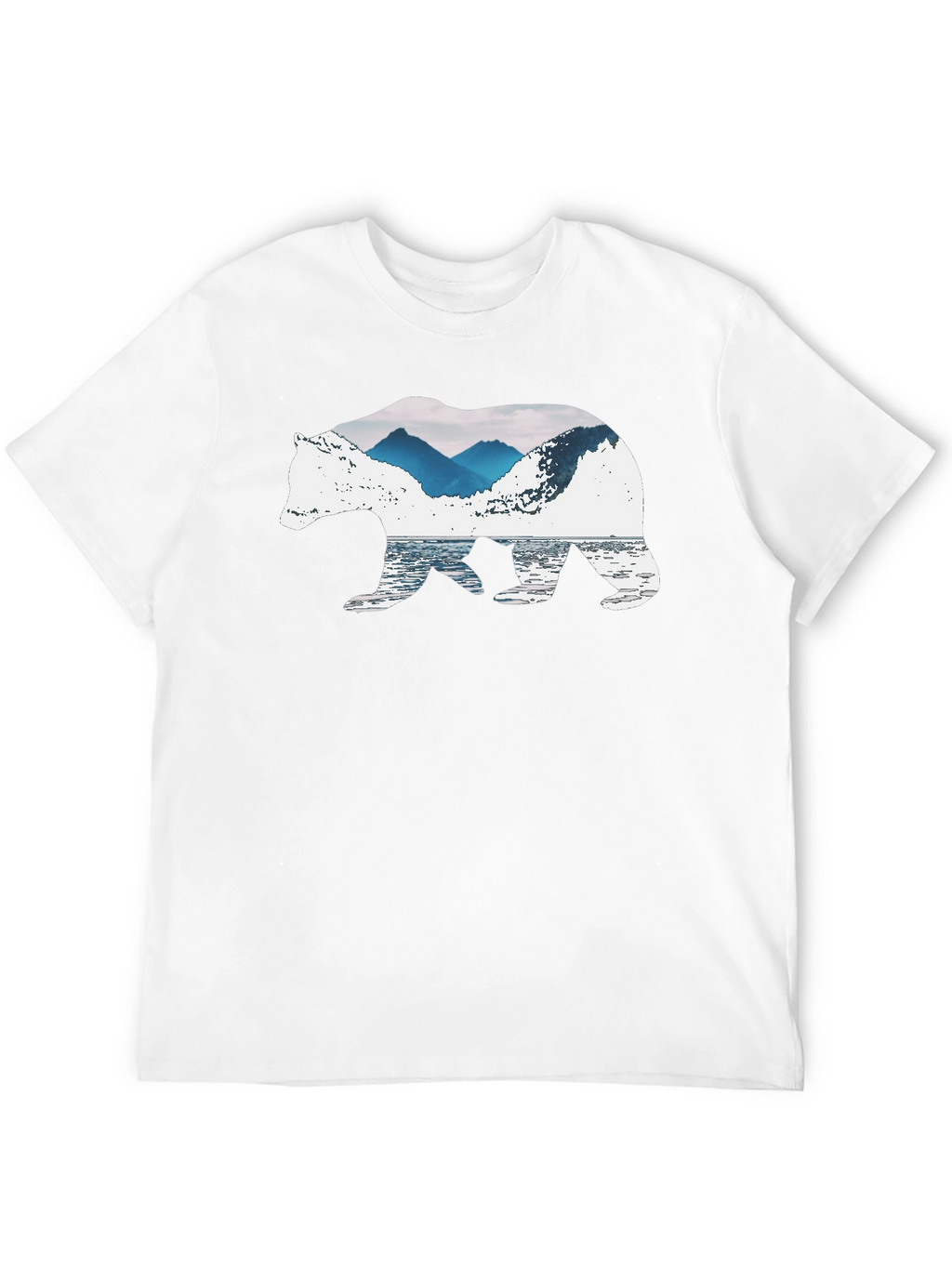 Nature Bear Graphic Tee - Black