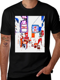 Tokyo Streetscape Graphic Tee - Black