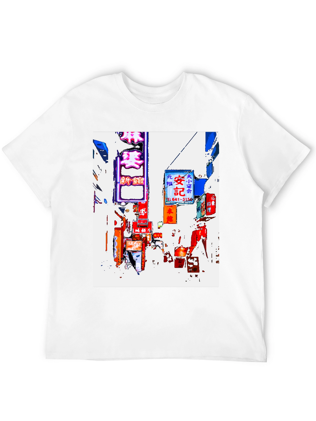 Tokyo Streetscape Graphic Tee - Black