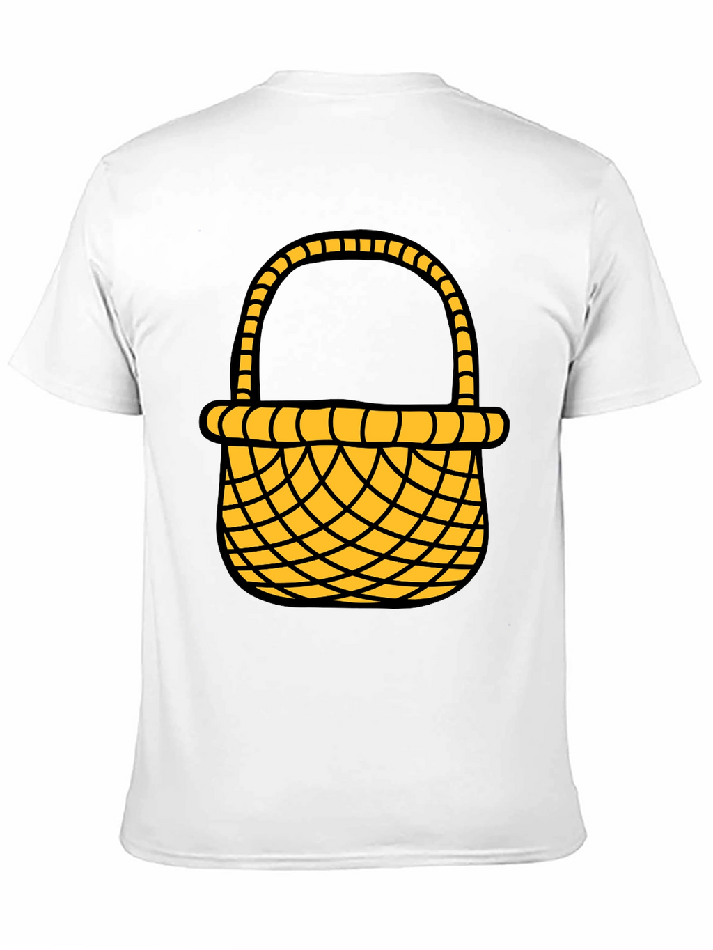 Easter Basket Graphic Tee - Black Cotton Blend Shirt