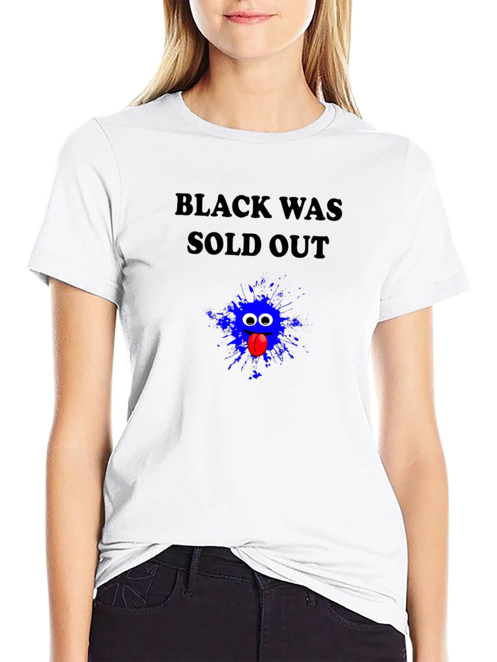 Humorous Black Was Sold Out Graphic Tee