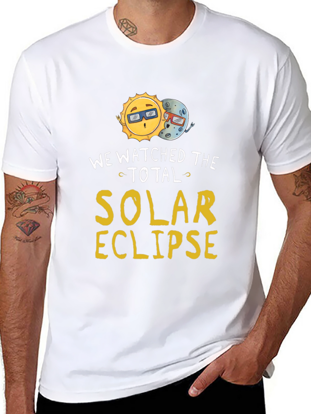 Total Solar Eclipse Tee - Sun & Moon Graphic