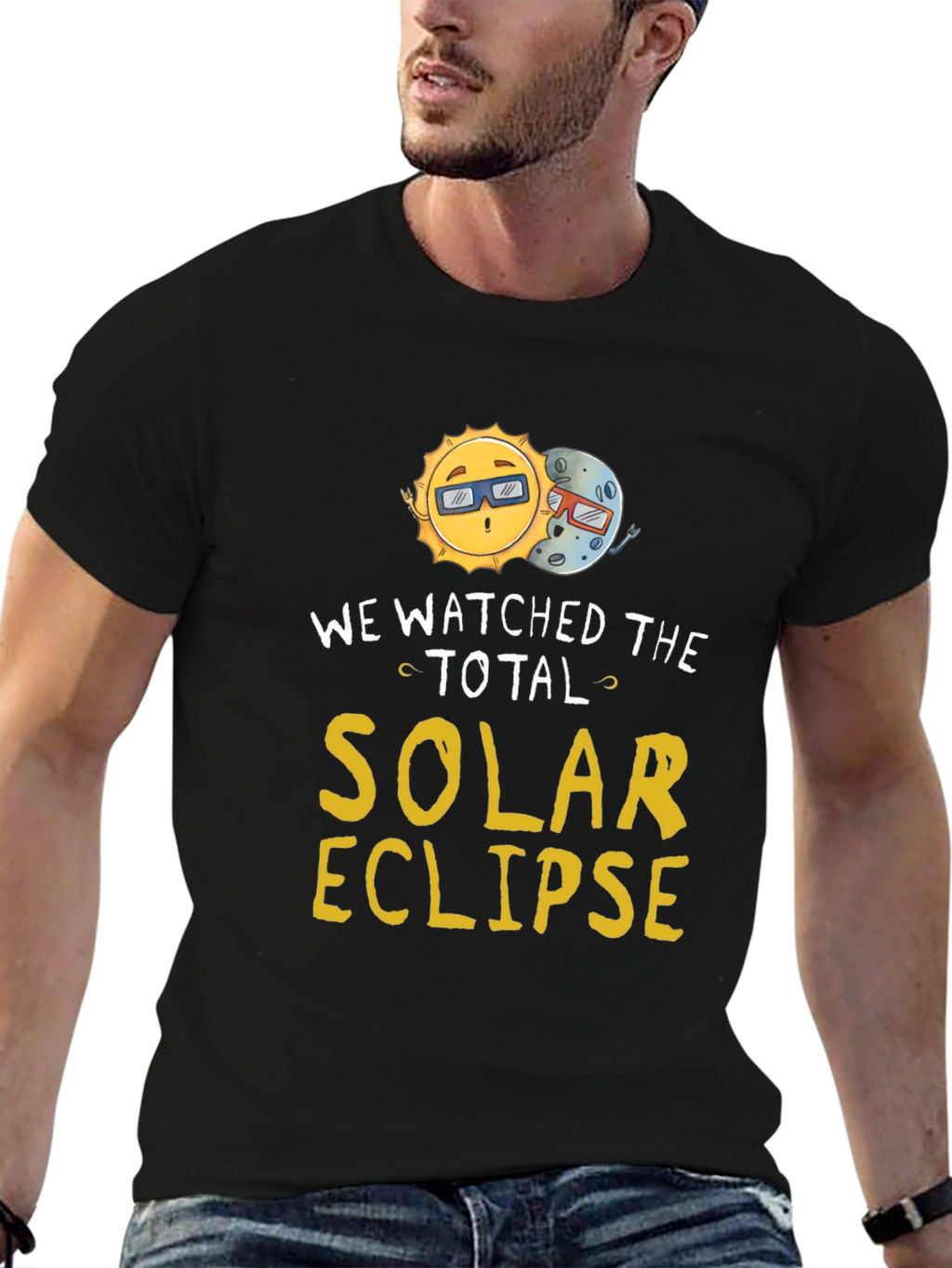 Total Solar Eclipse Tee - Sun & Moon Graphic