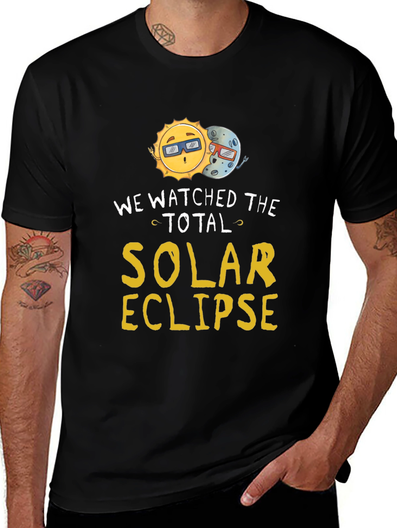 Total Solar Eclipse Tee - Sun & Moon Graphic