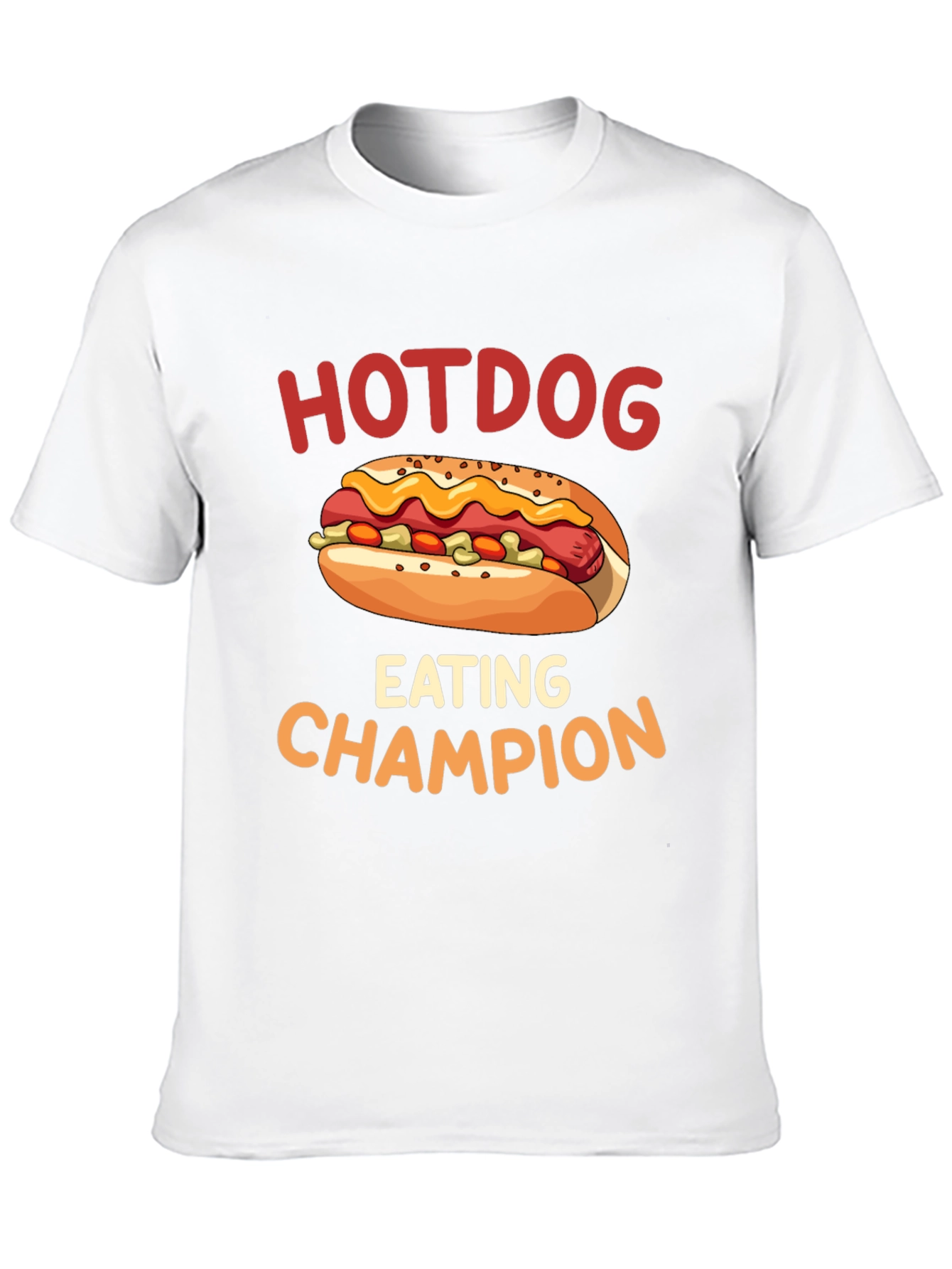 Hotdog Eating Champion Graphic T-Shirt