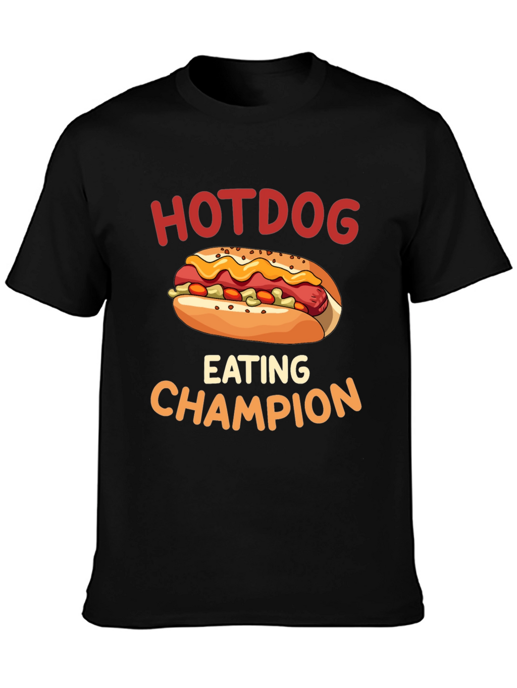 Hotdog Eating Champion Graphic T-Shirt