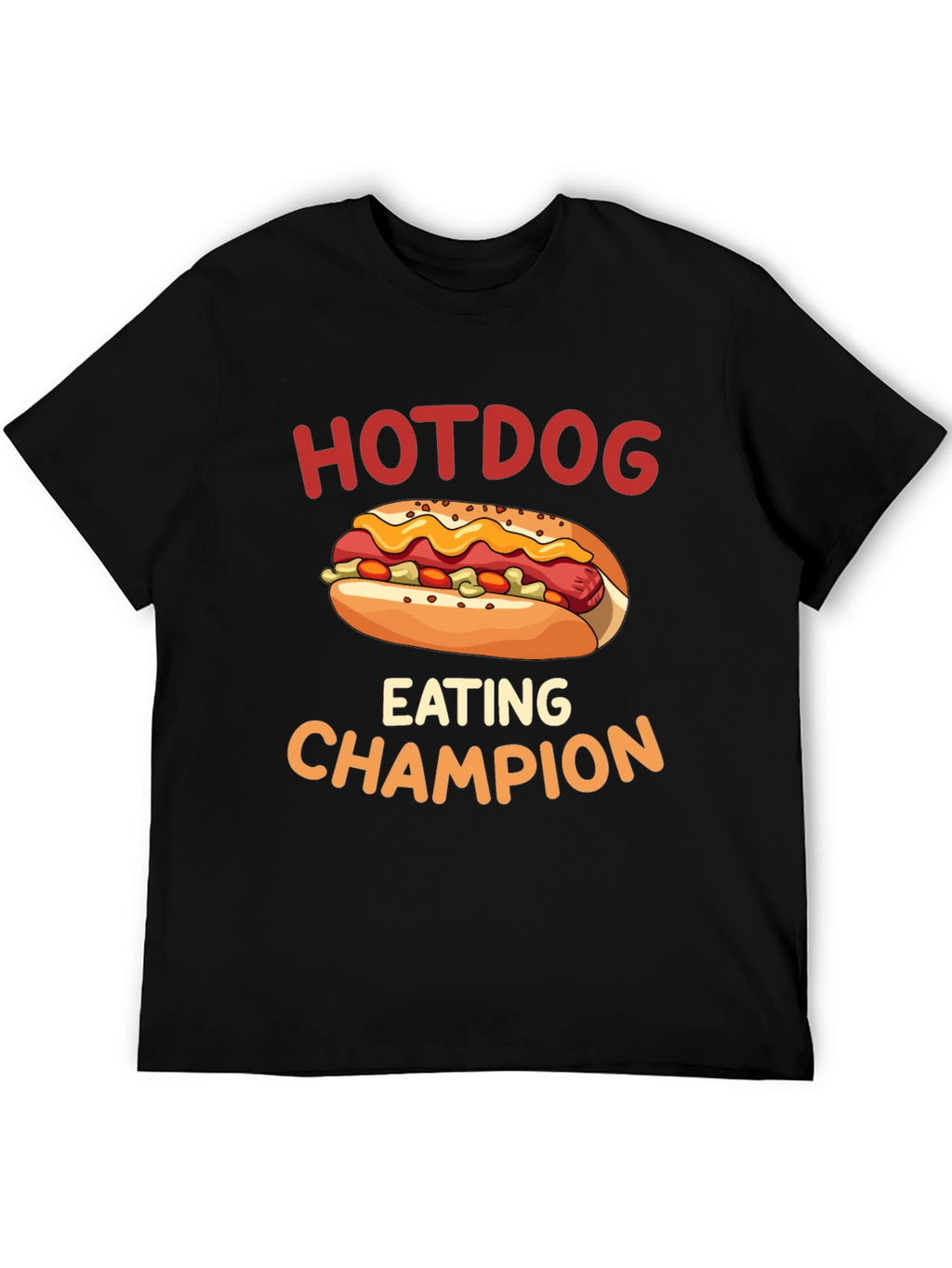 Hotdog Eating Champion Graphic T-Shirt