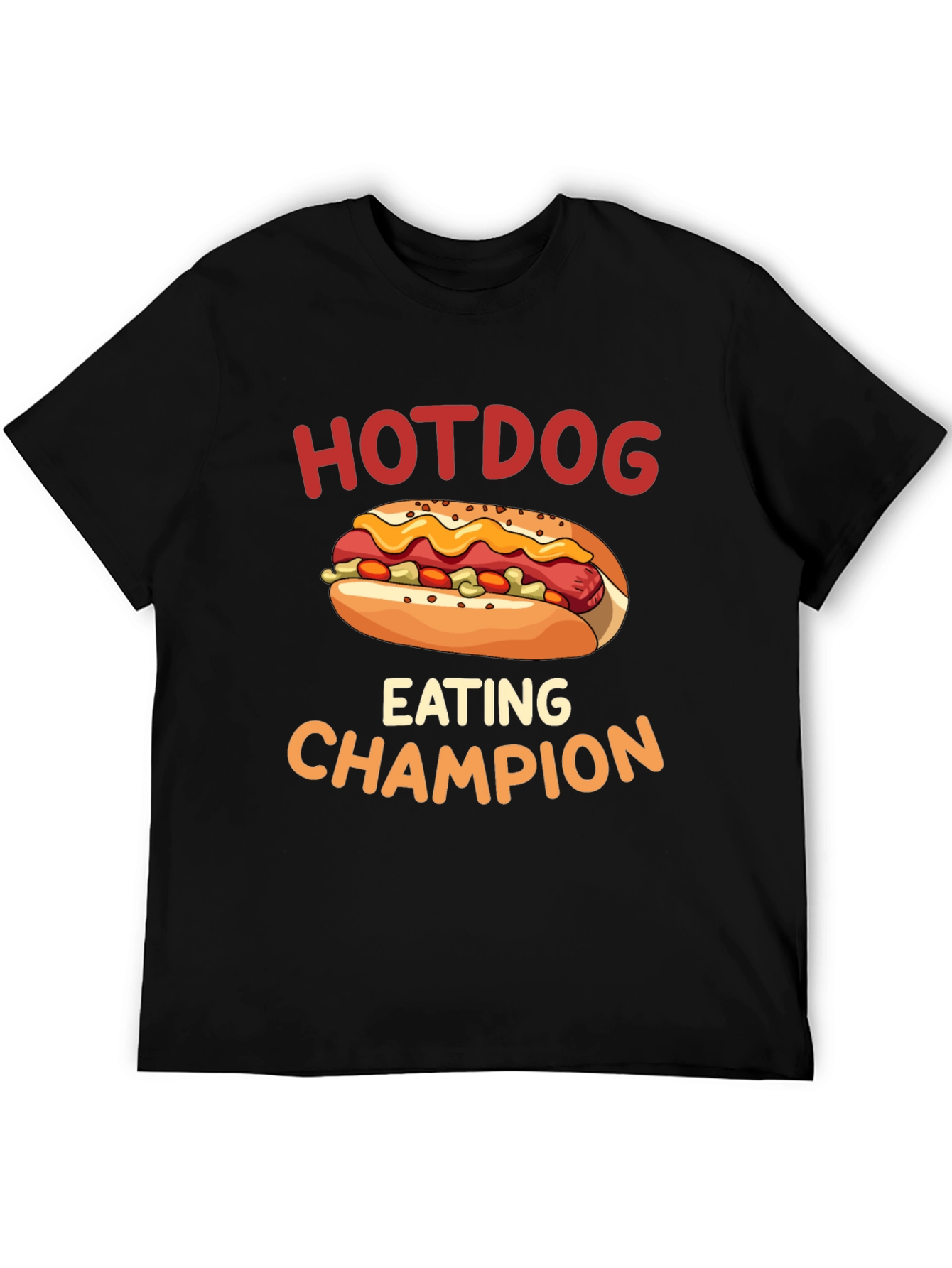 Hotdog Eating Champion Graphic T-Shirt