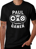 Paul: Legendary Gamer Black Graphic Tee