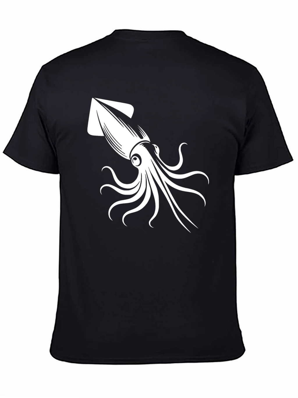 Squid Graphic T-Shirt - Black Cotton Tee