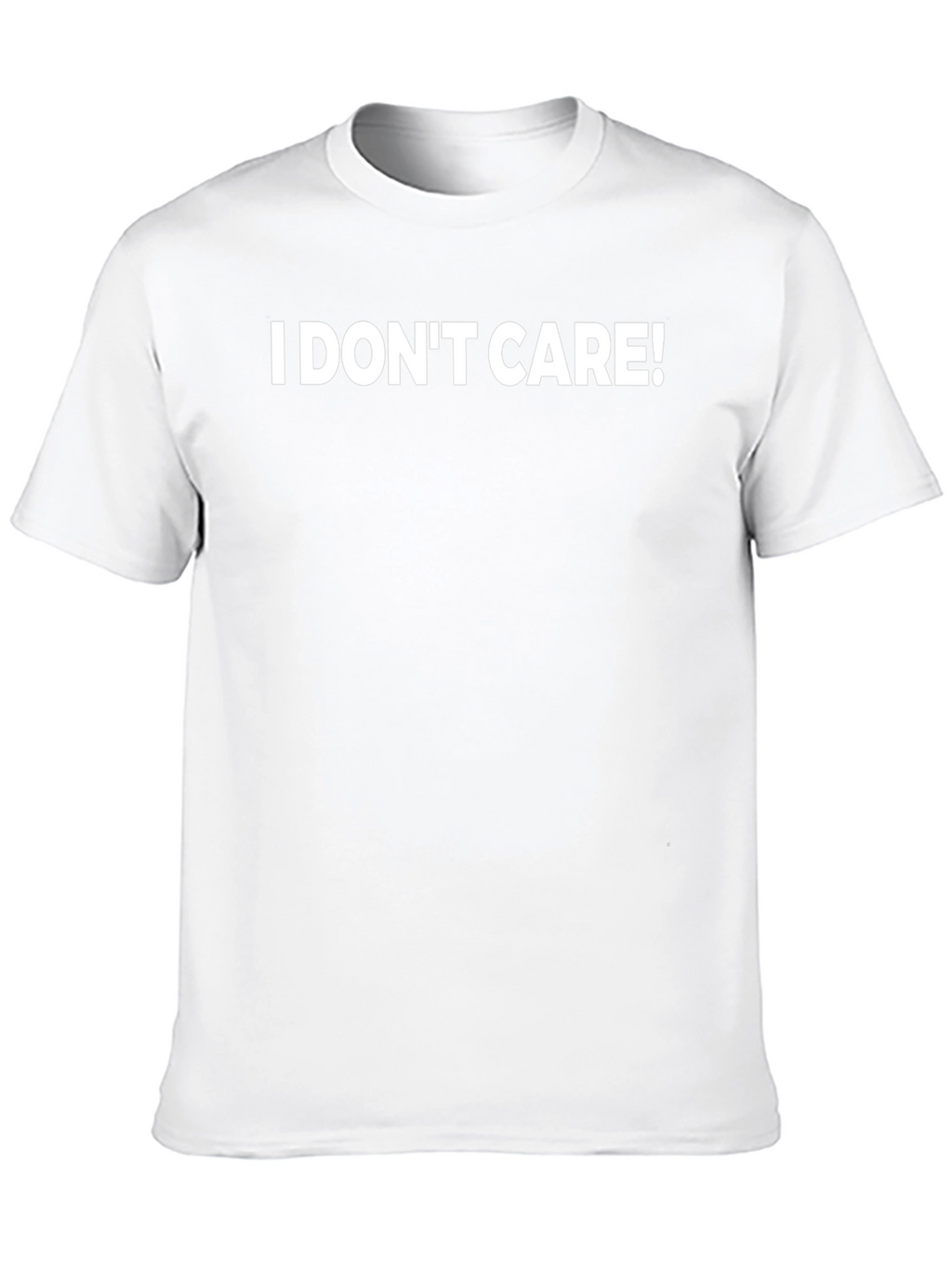 I DONT CARE! Black T-Shirt