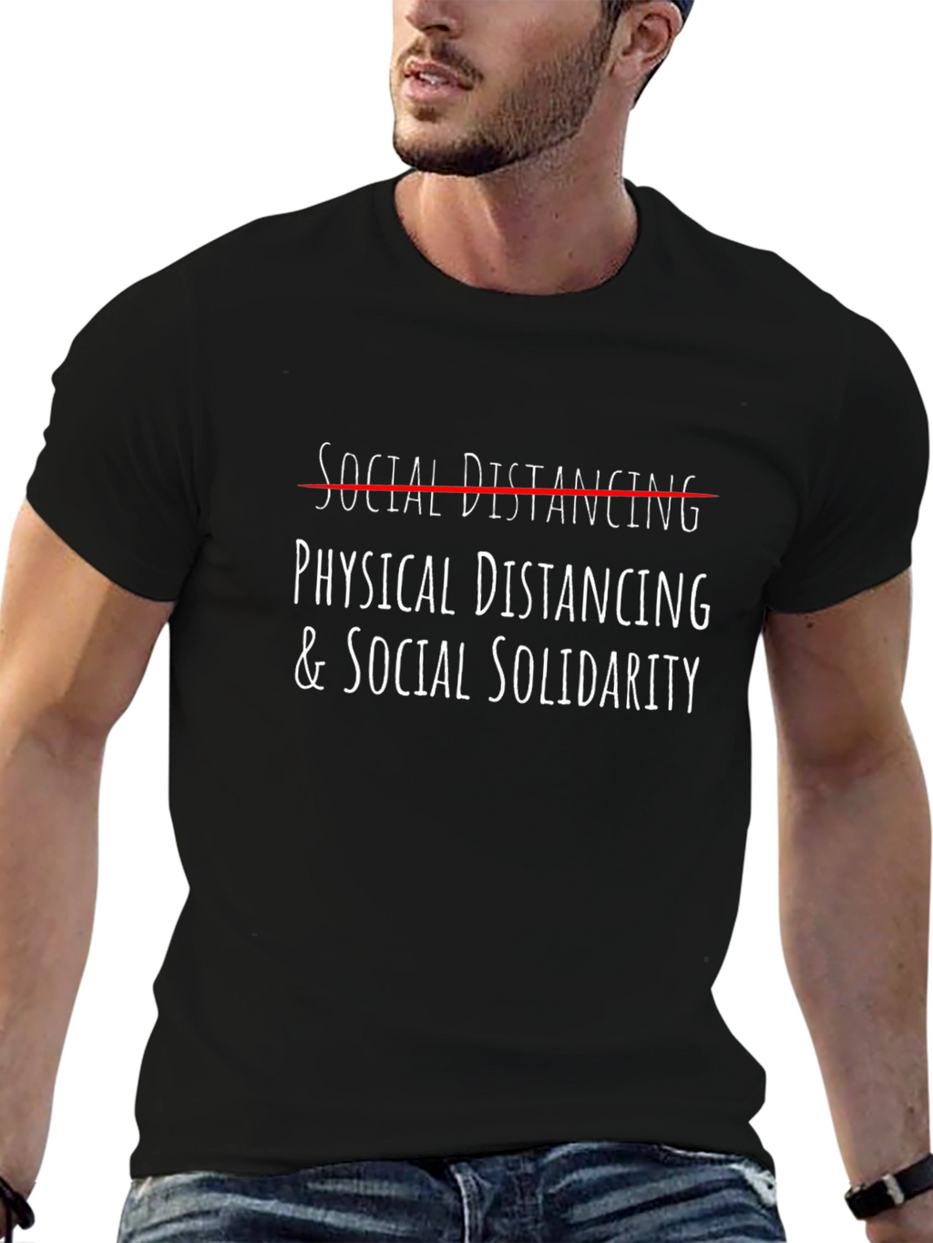 Physical Distancing & Social Solidarity Graphic Tee