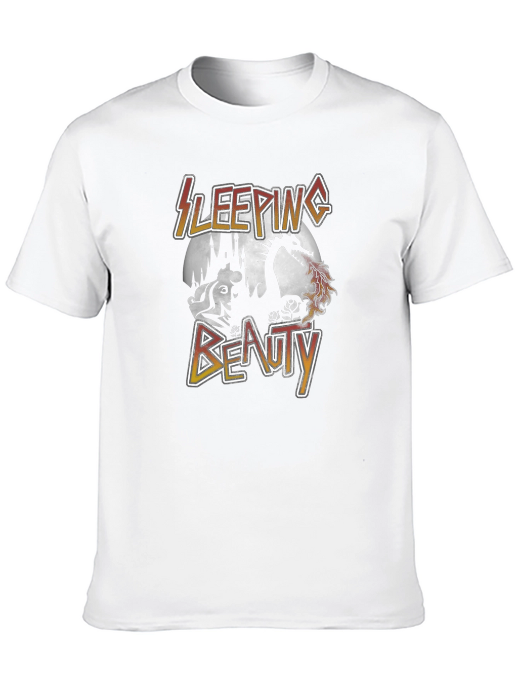 Sleeping Beauty Dragon Graphic Tee - Unisex Black T-Shirt