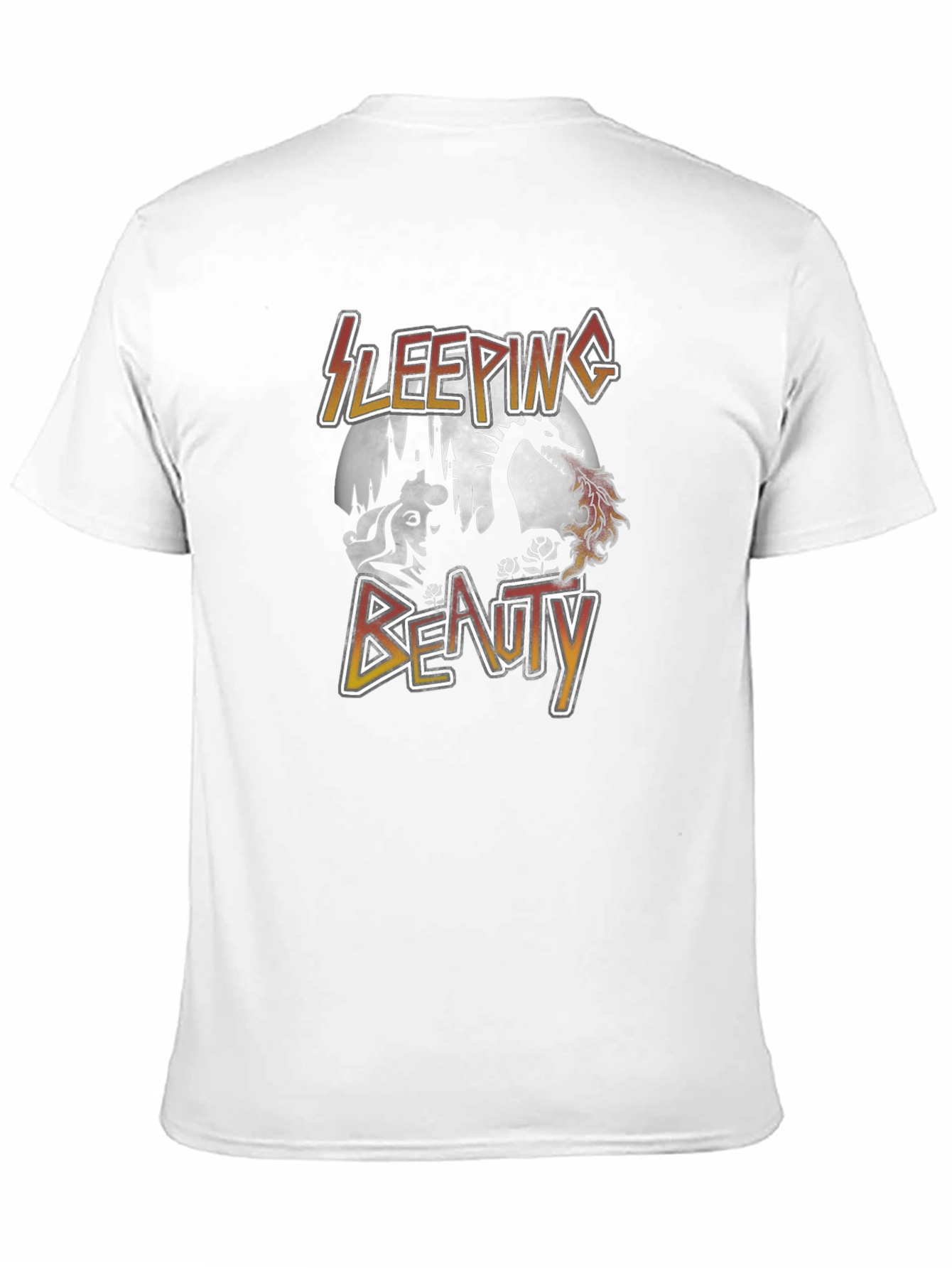 Sleeping Beauty Dragon Graphic Tee - Unisex Black T-Shirt