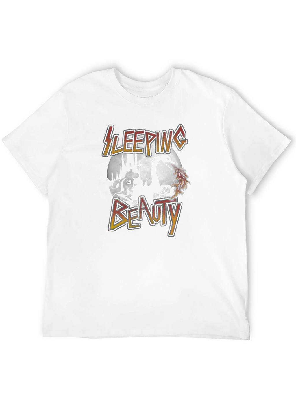 Sleeping Beauty Dragon Graphic Tee - Unisex Black T-Shirt