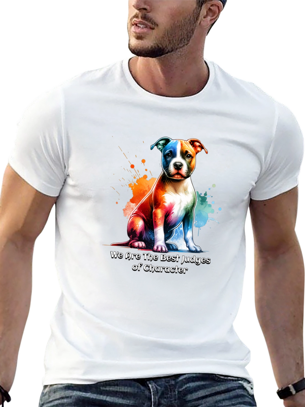Dog Character Judge Graphic T-Shirt
