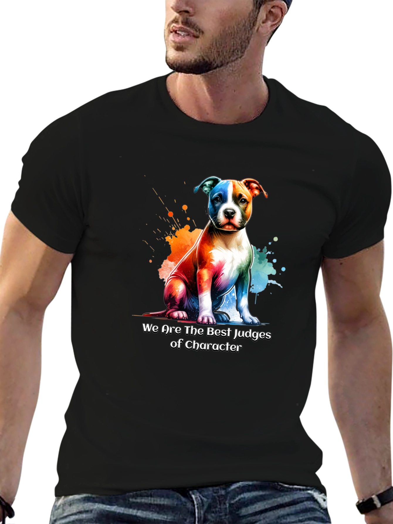 Dog Character Judge Graphic T-Shirt