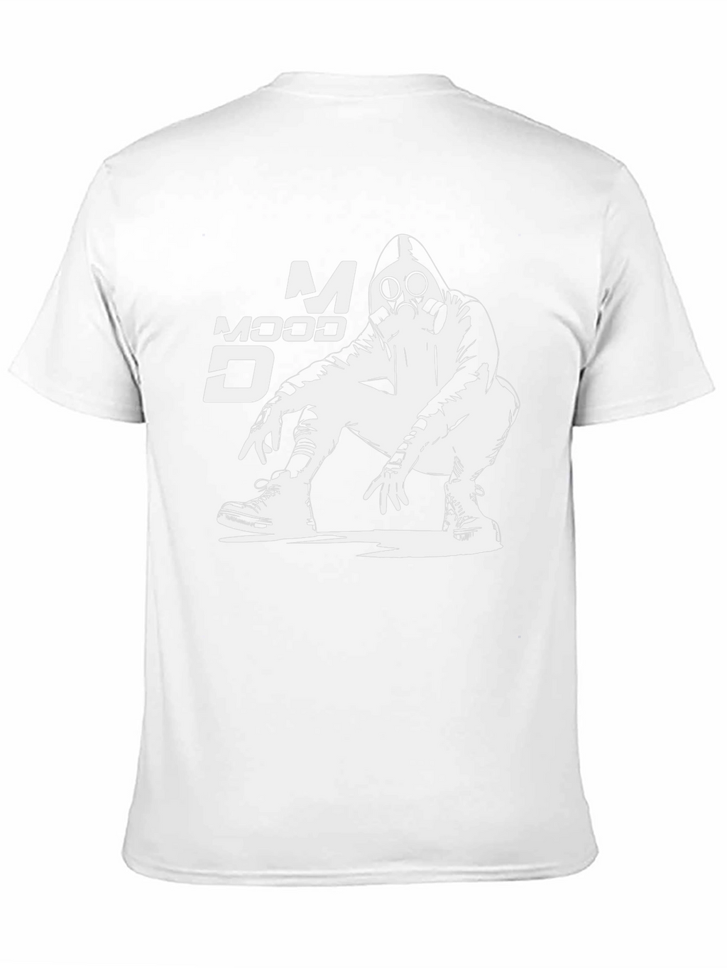 Mood Gas Mask Graphic Print Black T-Shirt