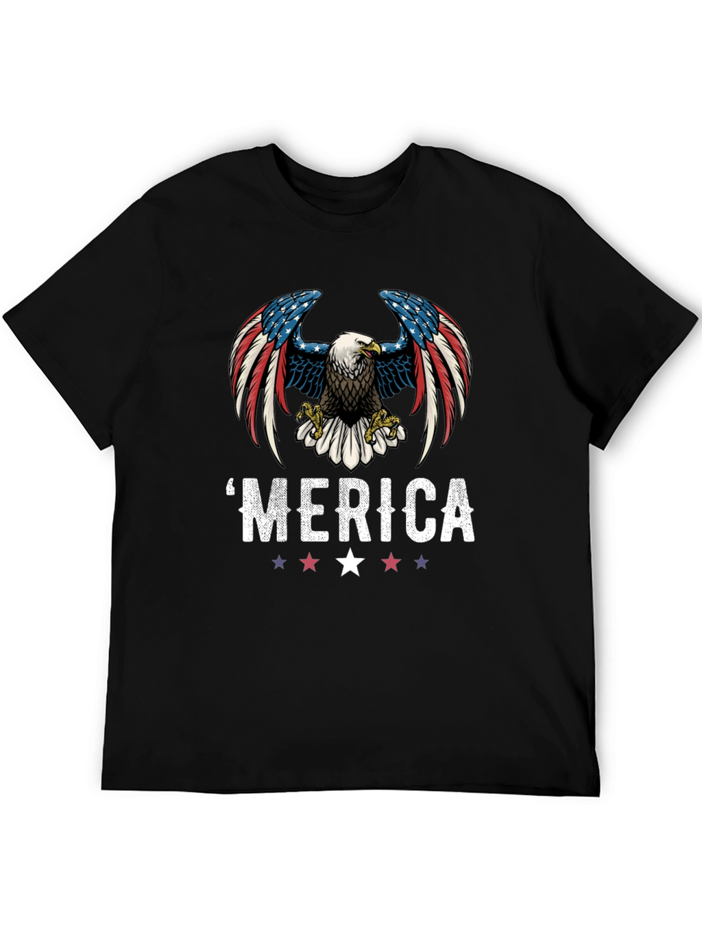 Patriotic Eagle Graphic T-Shirt