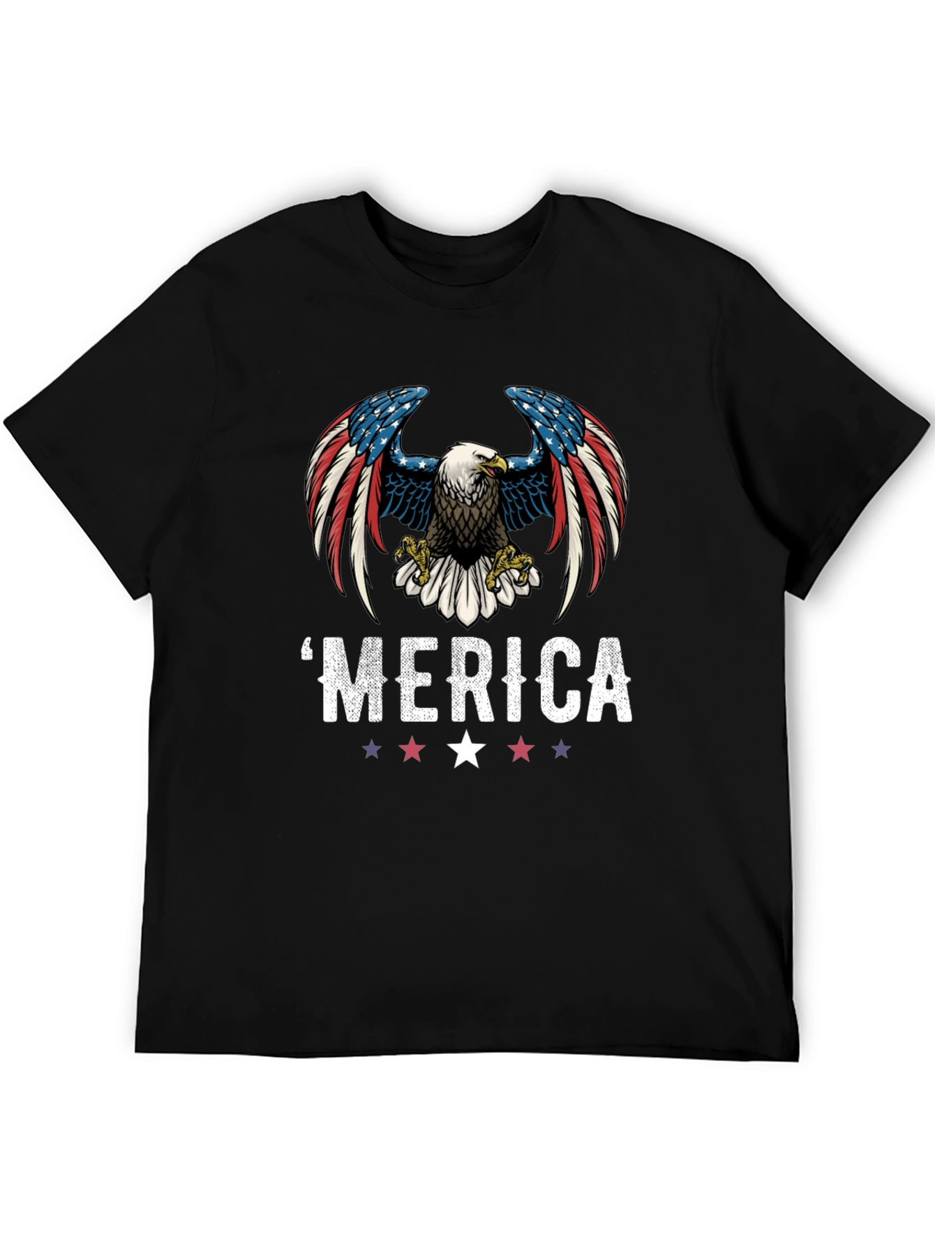 Patriotic Eagle Graphic T-Shirt