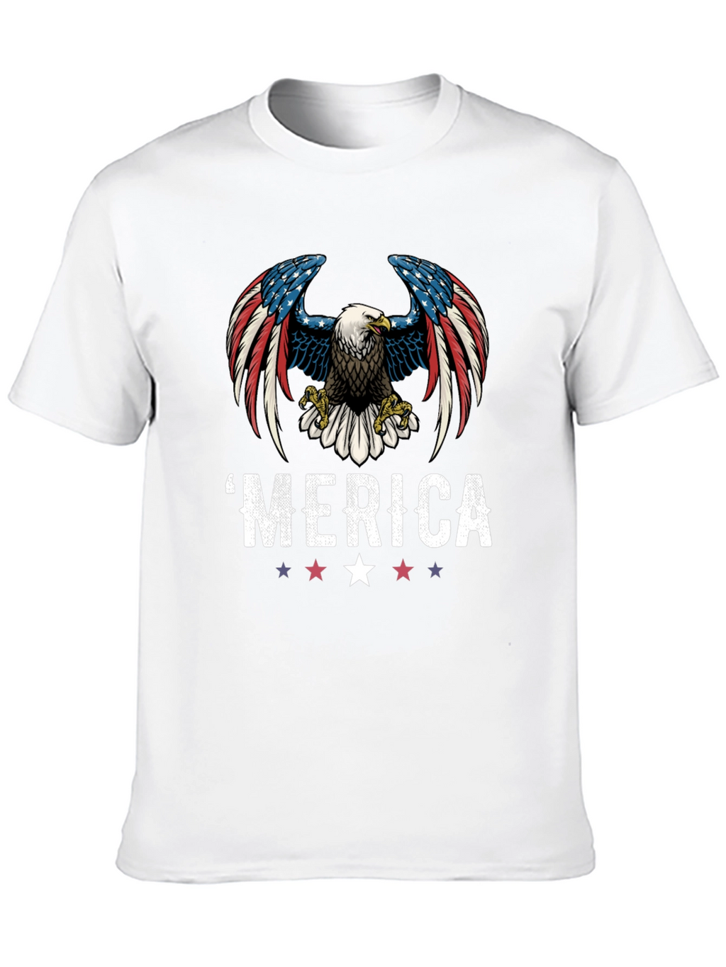 Patriotic Eagle Graphic T-Shirt
