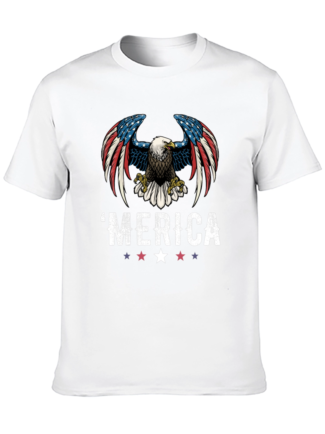 Patriotic Eagle Graphic T-Shirt