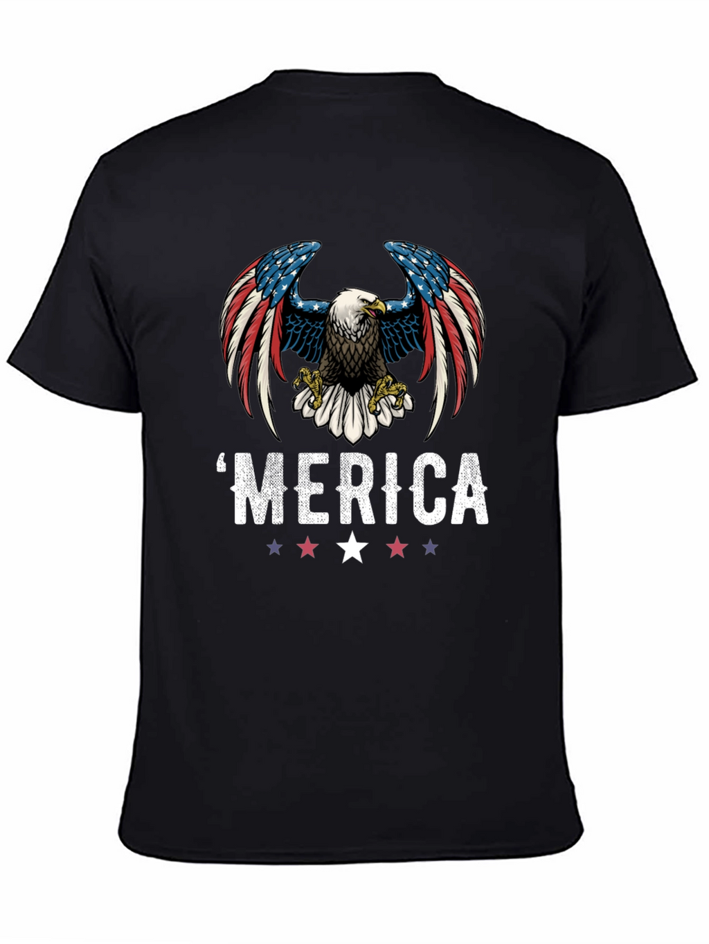 Patriotic Eagle Graphic T-Shirt